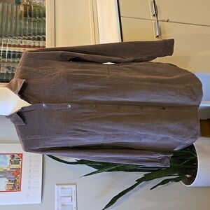 EUC Wms J Jill Taupe Corduroy Shirt Size XS